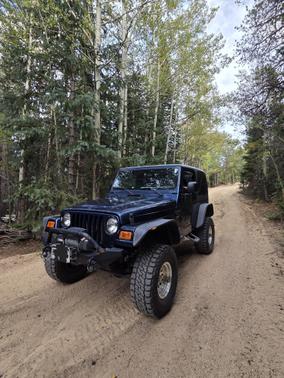 Blue 2001 Jeep Wrangler Sport