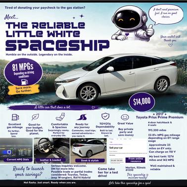 White 2017 Toyota Prius Prime Premium