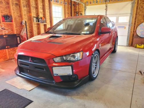 Red 2013 Mitsubishi Lancer Evolution GSR