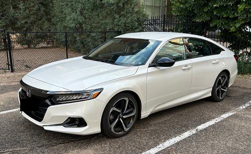 White 2021 Honda Accord Sport SE 1.5T