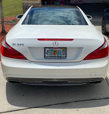 White 2015 Mercedes-Benz SL-Class SL 550