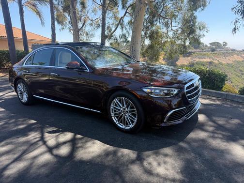 Red 2021 Mercedes-Benz S-Class S 580 4MATIC