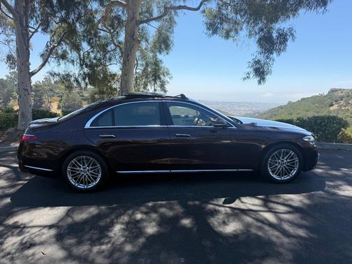 Red 2021 Mercedes-Benz S-Class S 580 4MATIC