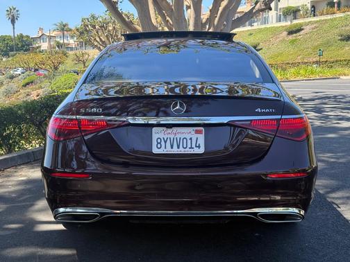 Red 2021 Mercedes-Benz S-Class S 580 4MATIC