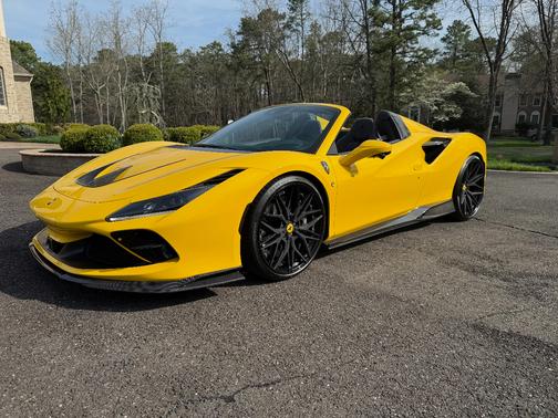 Yellow 2021 Ferrari F8 Spider Base