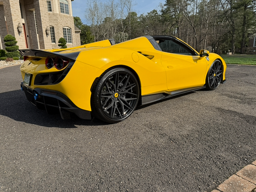 Yellow 2021 Ferrari F8 Spider Base