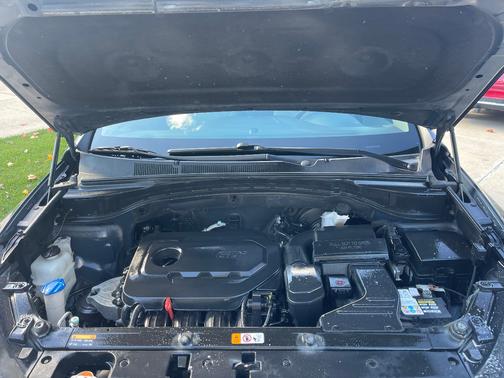 Blue 2017 Hyundai Santa Fe Sport 2.4L