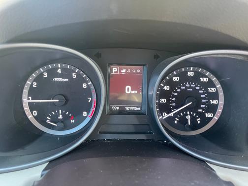 Blue 2017 Hyundai Santa Fe Sport 2.4L