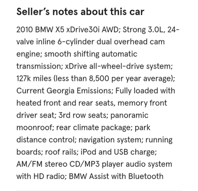 2010 BMW X5 xDrive30i