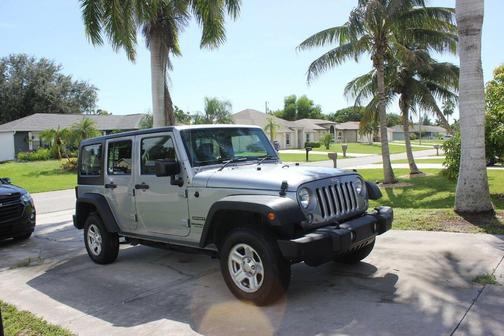 Silver 2016 Jeep Wrangler Unlimited Sport RHD