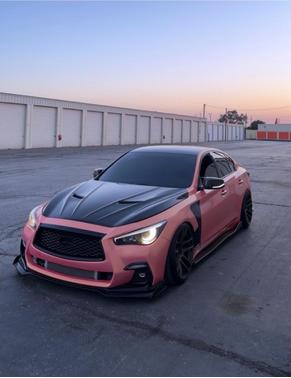 White 2018 INFINITI Q50 3.0t LUXE