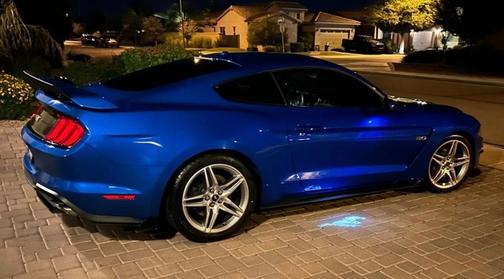 Blue 2019 Ford Mustang GT Premium