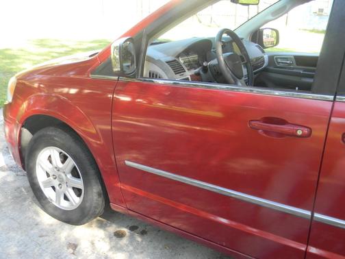 Red 2010 Chrysler Town & Country Touring