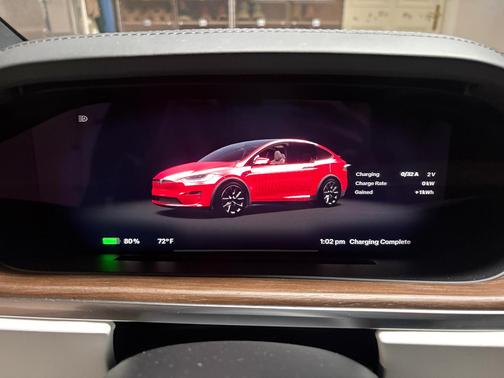 Red 2022 Tesla Model X Long Range