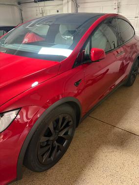 Red 2022 Tesla Model X Long Range