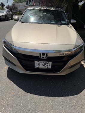 Beige 2018 Honda Accord LX