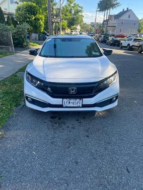 White 2020 Honda Civic EX