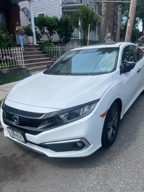 White 2020 Honda Civic EX