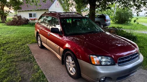 Red 2002 Subaru Outback Base