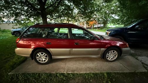 Red 2002 Subaru Outback Base