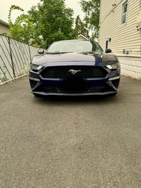 Blue 2018 Ford Mustang EcoBoost Premium
