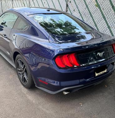 Blue 2018 Ford Mustang EcoBoost Premium