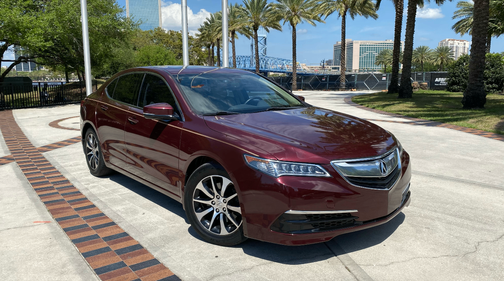 Red 2015 Acura TLX Base