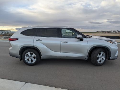Silver 2021 Toyota Highlander LE