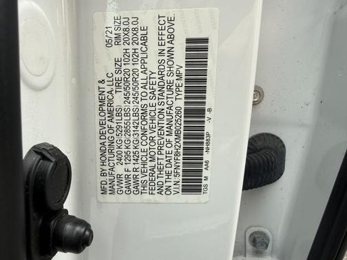 White 2021 Honda Passport Sport