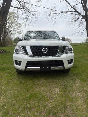 White 2018 Nissan Armada Platinum