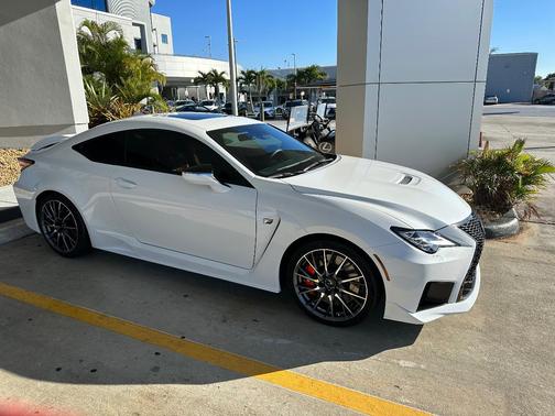 White 2022 Lexus RC F Base