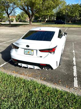 White 2022 Lexus RC F Base