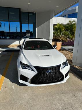 White 2022 Lexus RC F Base