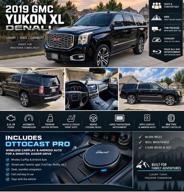 Black 2019 GMC Yukon XL Denali