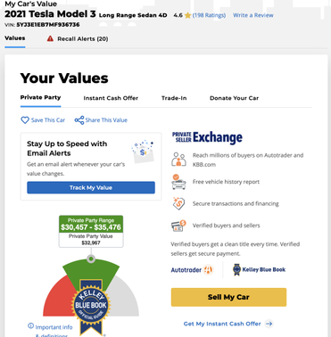 2021 Tesla Model 3 Long Range