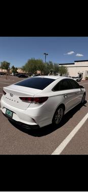 White 2018 Hyundai SONATA SEL