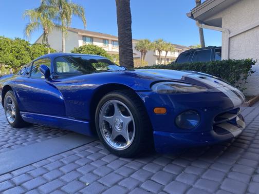 Blue 1996 Dodge Viper GTS