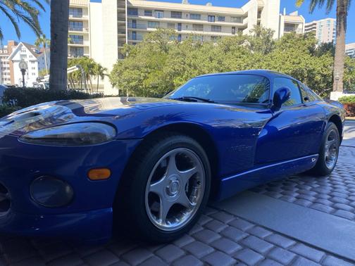 Blue 1996 Dodge Viper GTS