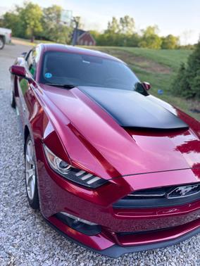 Red 2015 Ford Mustang EcoBoost Premium
