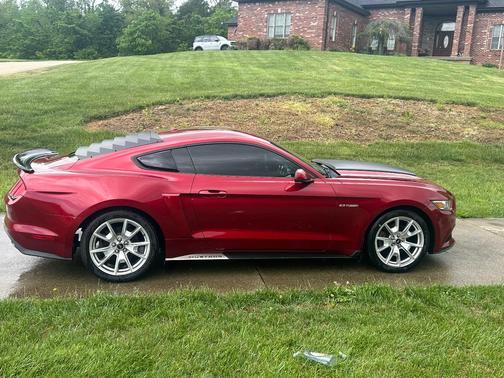 Red 2015 Ford Mustang EcoBoost Premium