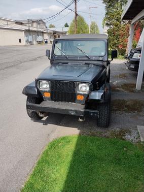 Black 1992 Jeep Wrangler S