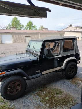 Black 1992 Jeep Wrangler S