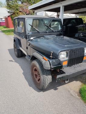 Black 1992 Jeep Wrangler S