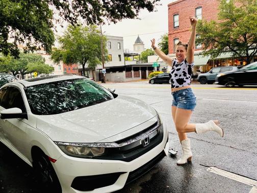 White 2017 Honda Civic EX