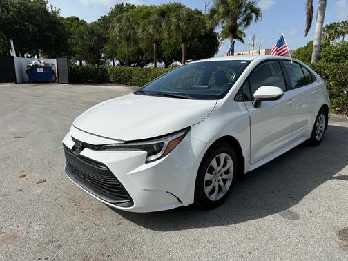 White 2026 Toyota Corolla Hybrid LE