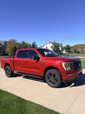 Red 2021 Ford F-150 XLT