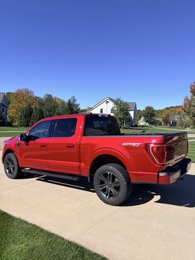 Red 2021 Ford F-150 XLT