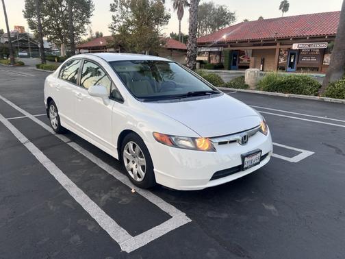 White 2007 Honda Civic LX