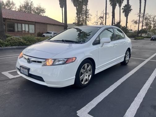 White 2007 Honda Civic LX