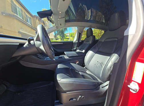 Red 2023 Tesla Model Y Long Range